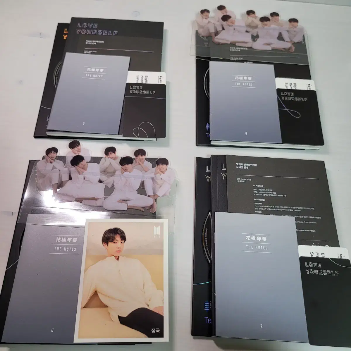 bangtan love yourself tearphotocard,poster,group stand,photo,the note