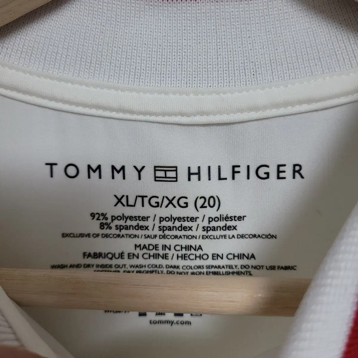 XL(20) TOMMY HILFIGER 타미힐피거 주니어 반팔카라티