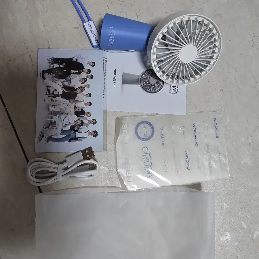 2021 캐럿랜드 캐랜 MD 상품 미니선풍기 MINI FAN 세트