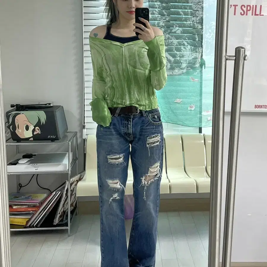 vintage denim pants