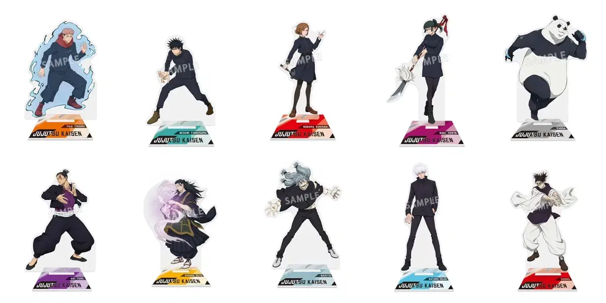 Zuu Spinning Toho acrylic stand 6-shot tool/ Choso Gojo Megumi Geto Itadori