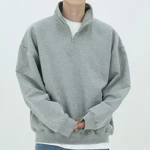 (NEW) Rocked / Half-Zip Sweatshirt Man-To-Man / M Grey