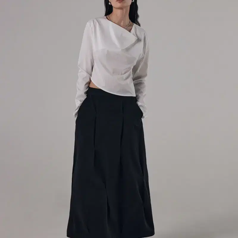 트리밍버드 Bar-tack Pleated 2-way Fit Skirt