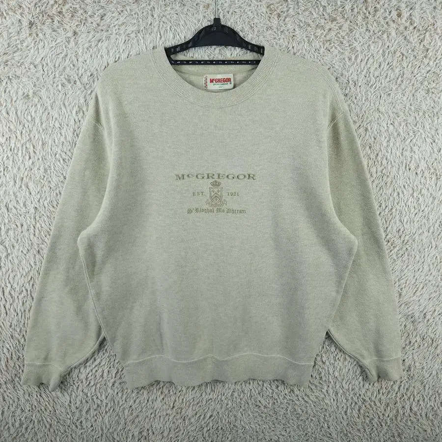 [Men's XL] McGregor Beige Man-to-Man[Y43-144]/VintageFren