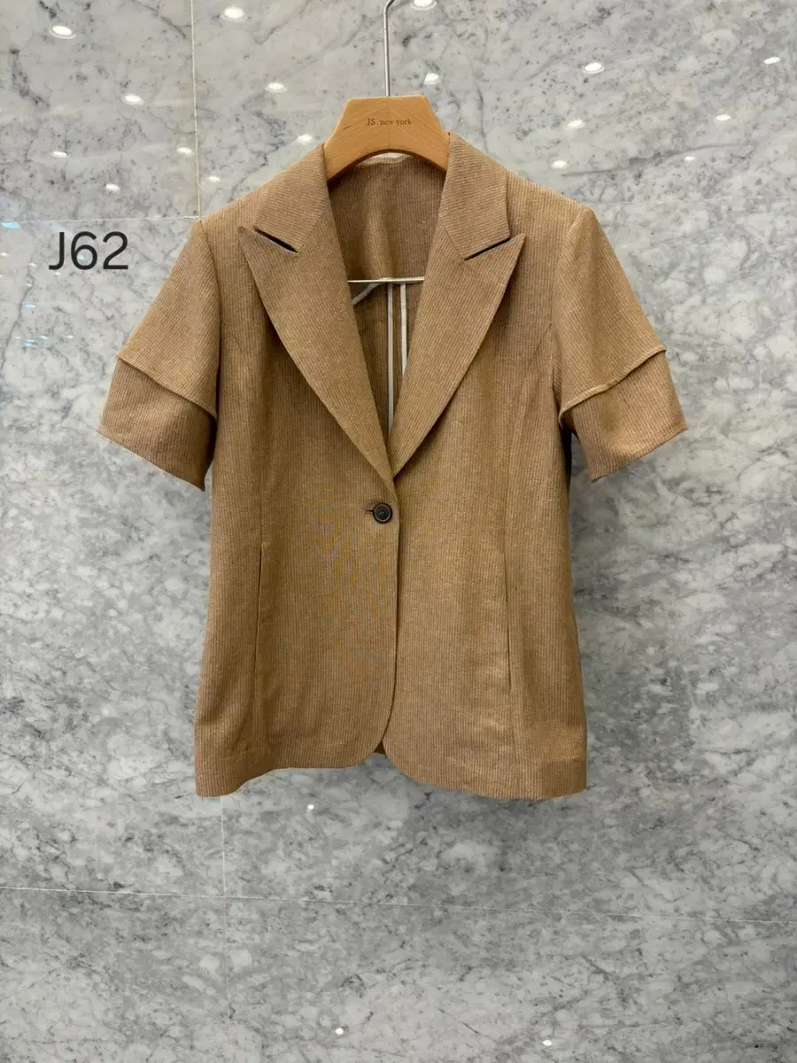 js뉴욕스타일신상(당일발송)2024 s/s 벌룬 소매 린넨 자켓