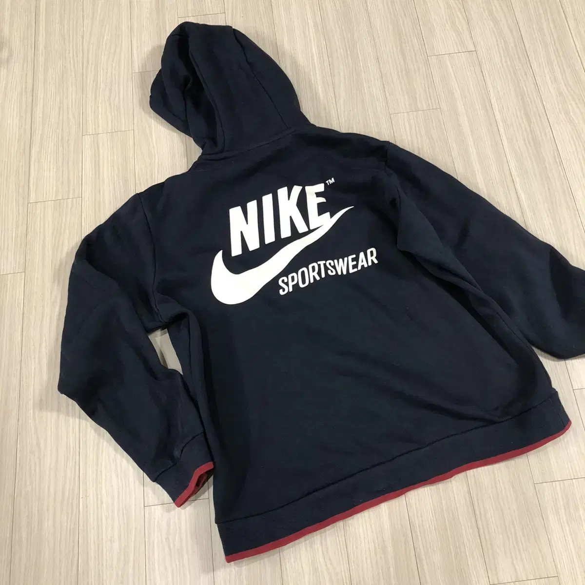 Nike hood zip-up. XL