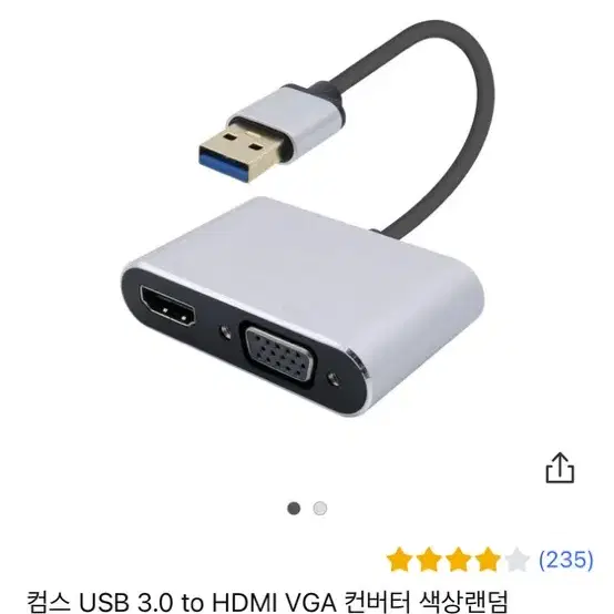 HDMI VGA 컨버터 새제품 2개 택포 23000 문고리거래 20000