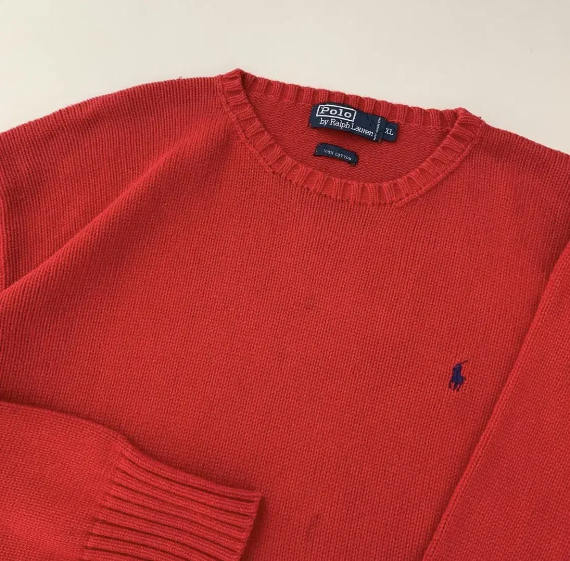 Polo Cotton Knit Red