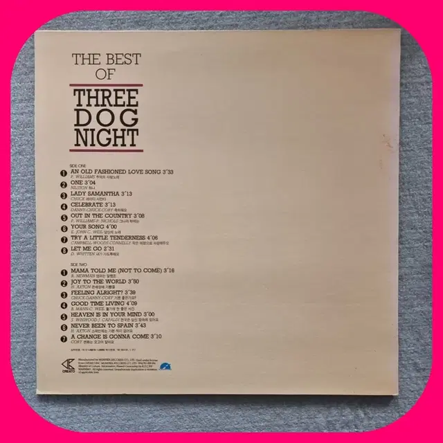 THREE DOG NIGHT LP NM/M