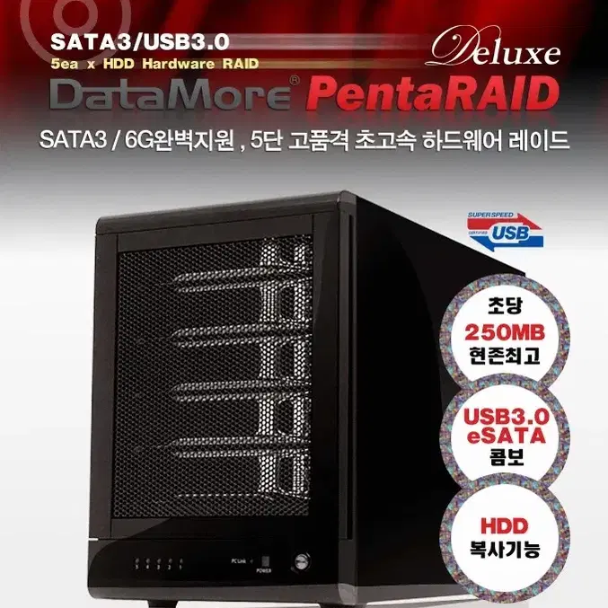 DataMore PentaRAID deluxe (5bay RAID 지원)