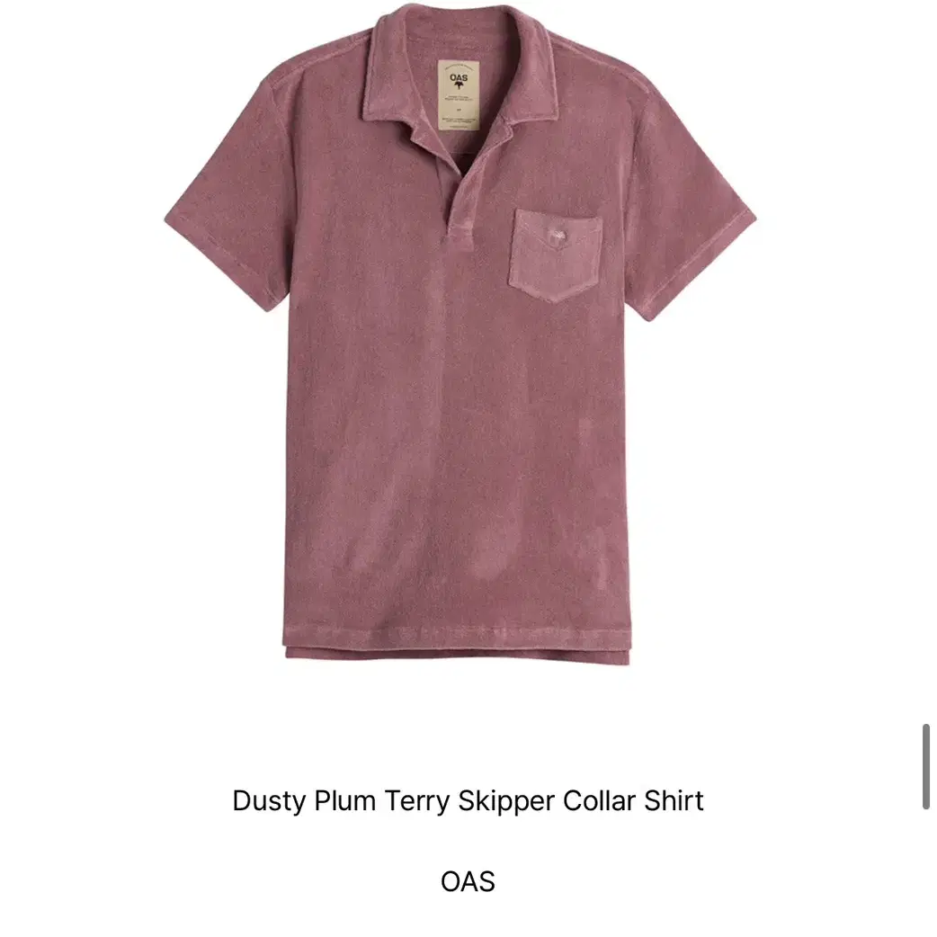 OAS terry collar shirts M사이즈