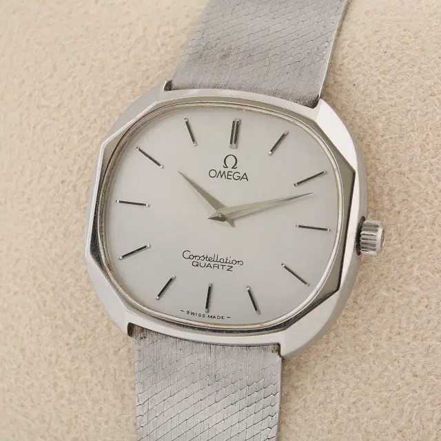 오메가 컨스텔레이션 OMEGA Constellation 쿼츠 실버다이얼