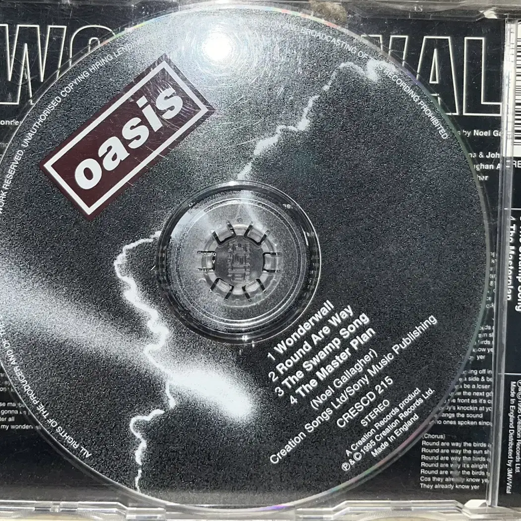 (브릿팝)오아시스 Oasis - Wonderwall cd