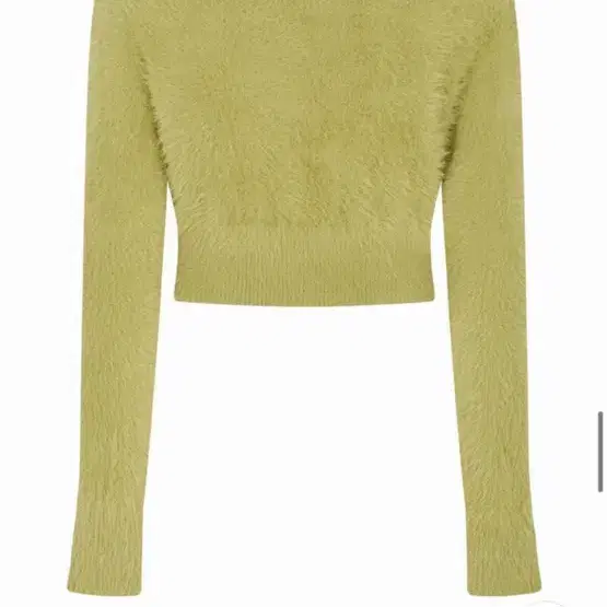 페인오어플레져 Rabita fur cardigan light green