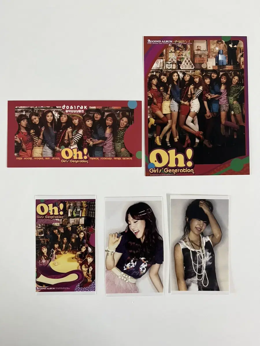 Girls Generation Oh! taeyeon sunny photocard postcard