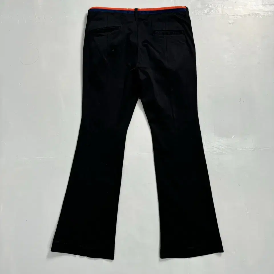 vintage facetasm back slit boot cut pant