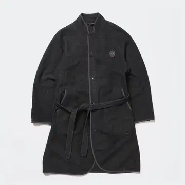 Porter Classic Japan FLEECE GOWN COAT L NAVY outer | eBay