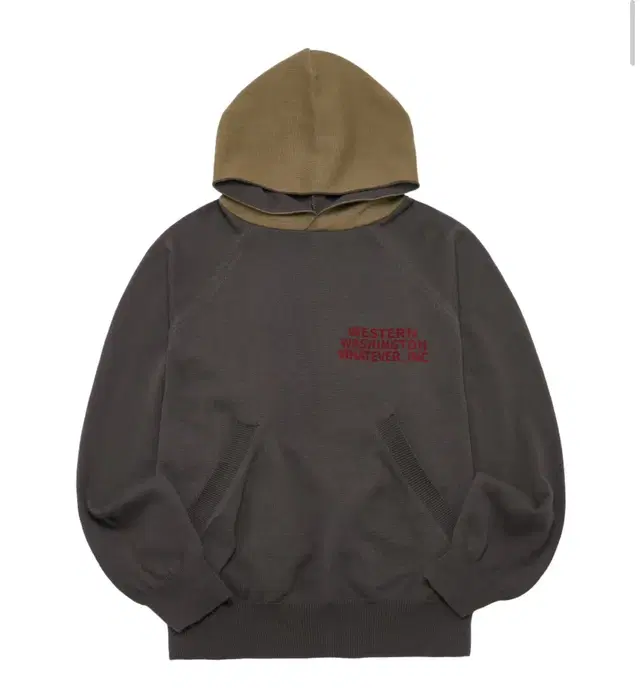 Etce WWW knit Hoodie (gray)