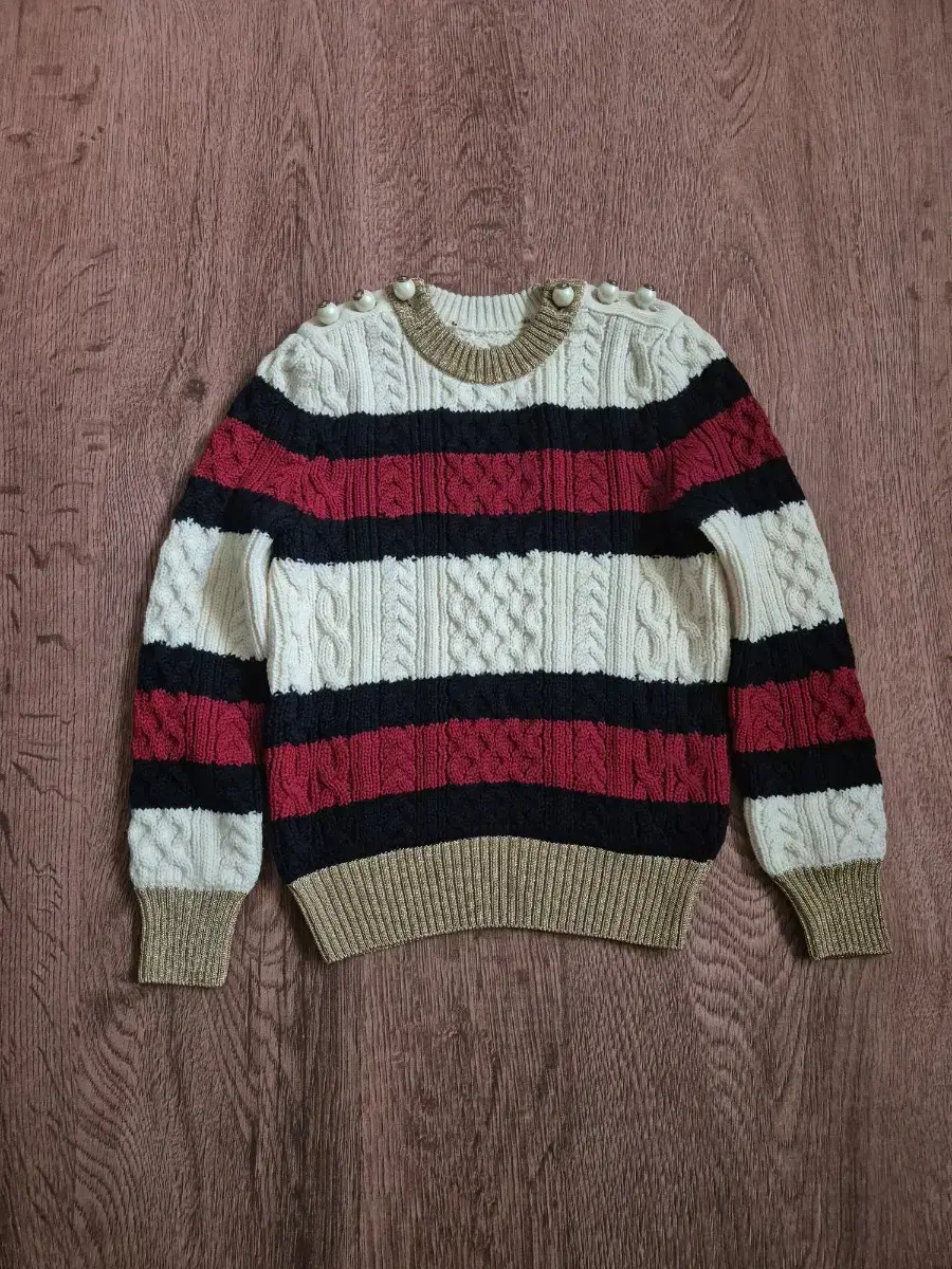 GUCCI Women's Striped wool knit