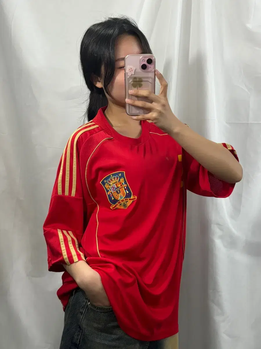 Spain National Team Short Sleeve Shirt No. 5 Blockcore L