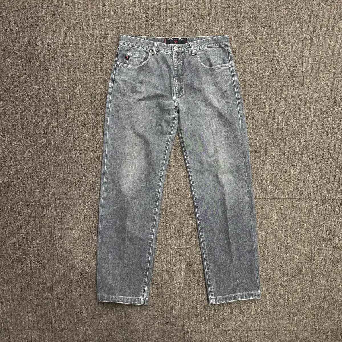 [34] 90s Garth Grey Tapered Jeans