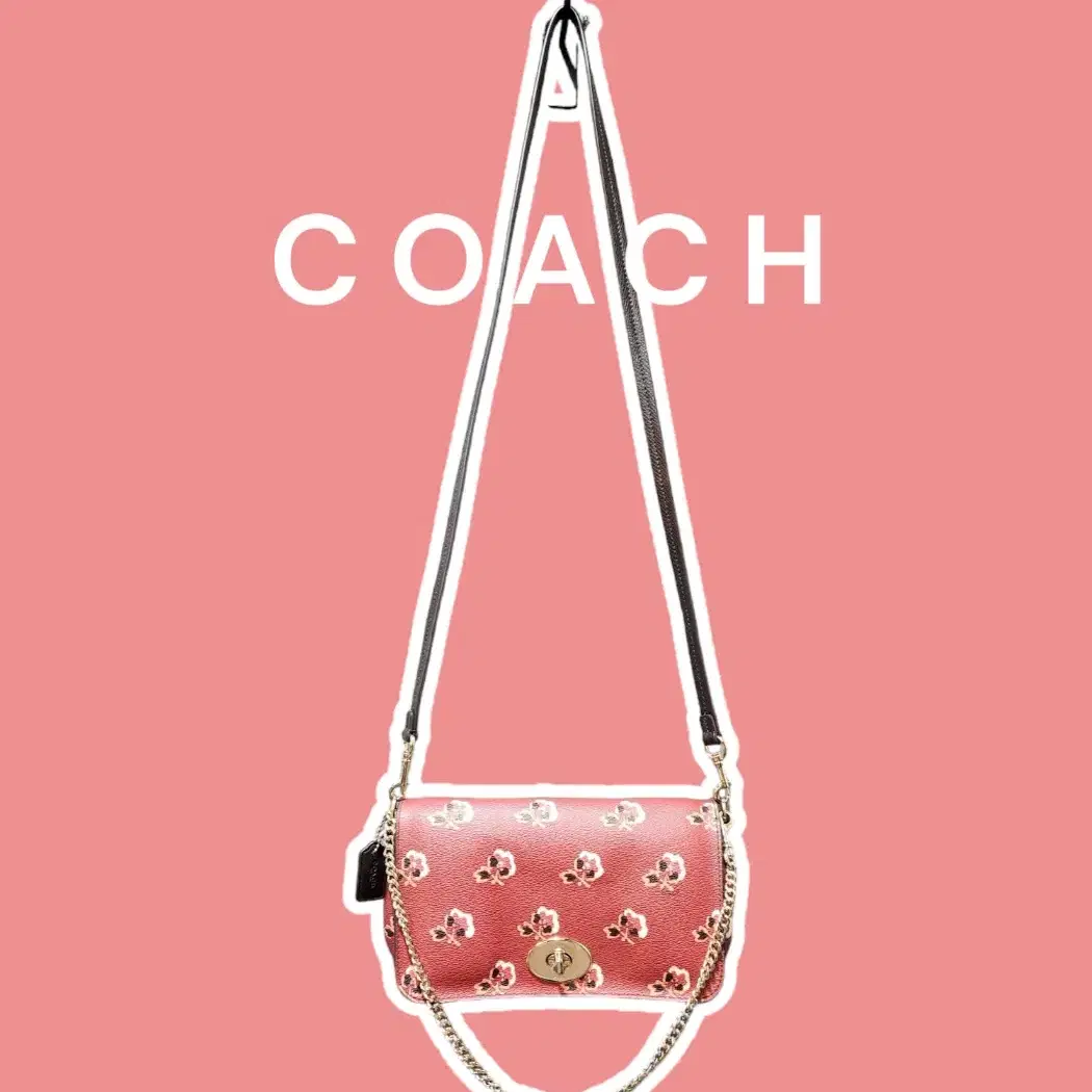 COACH 코치 플라워 모노그램 크로스백 F35909