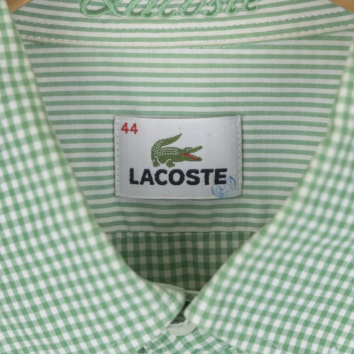 LACOSTE 라코스테 체크 긴팔 셔츠 44 / 4D125