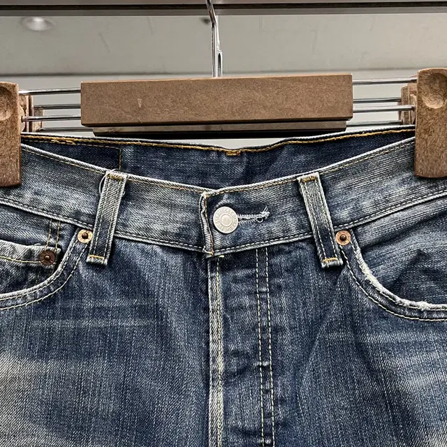 00s Levis 리바이스 501 컷팅 데님 쇼츠 팬츠 (30inch)