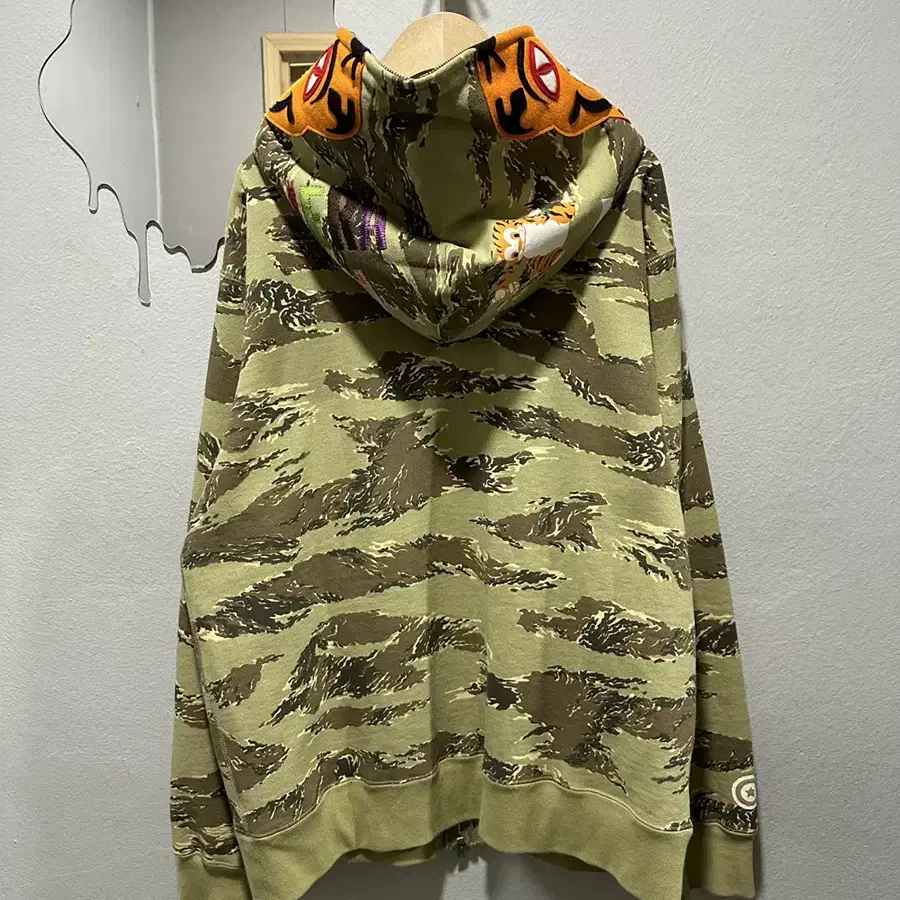 BAPE 베이프 타이거 카모플라쥬 후드집업 XXL