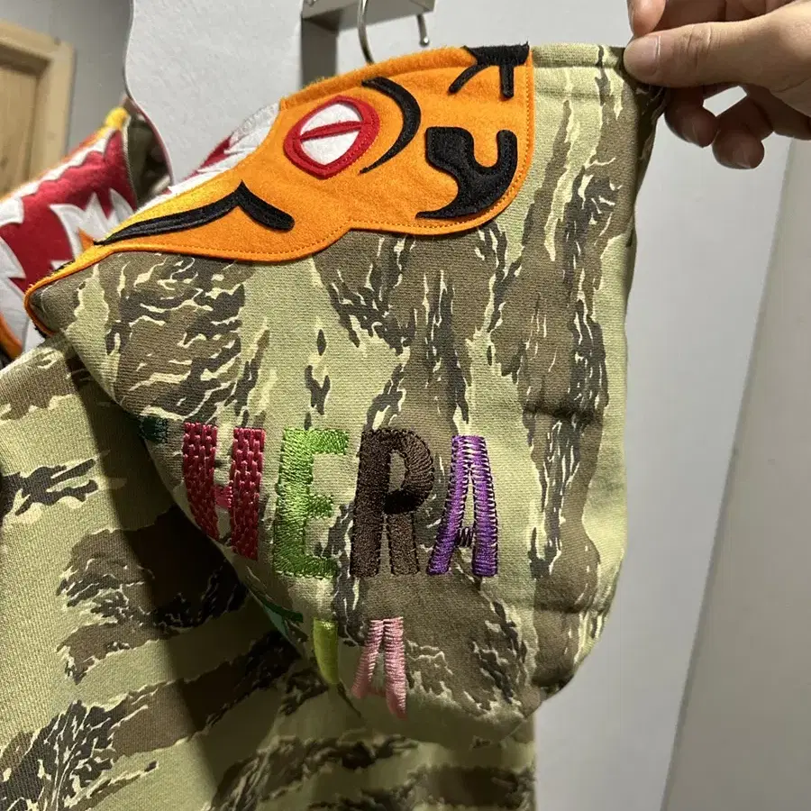 BAPE 베이프 타이거 카모플라쥬 후드집업 XXL