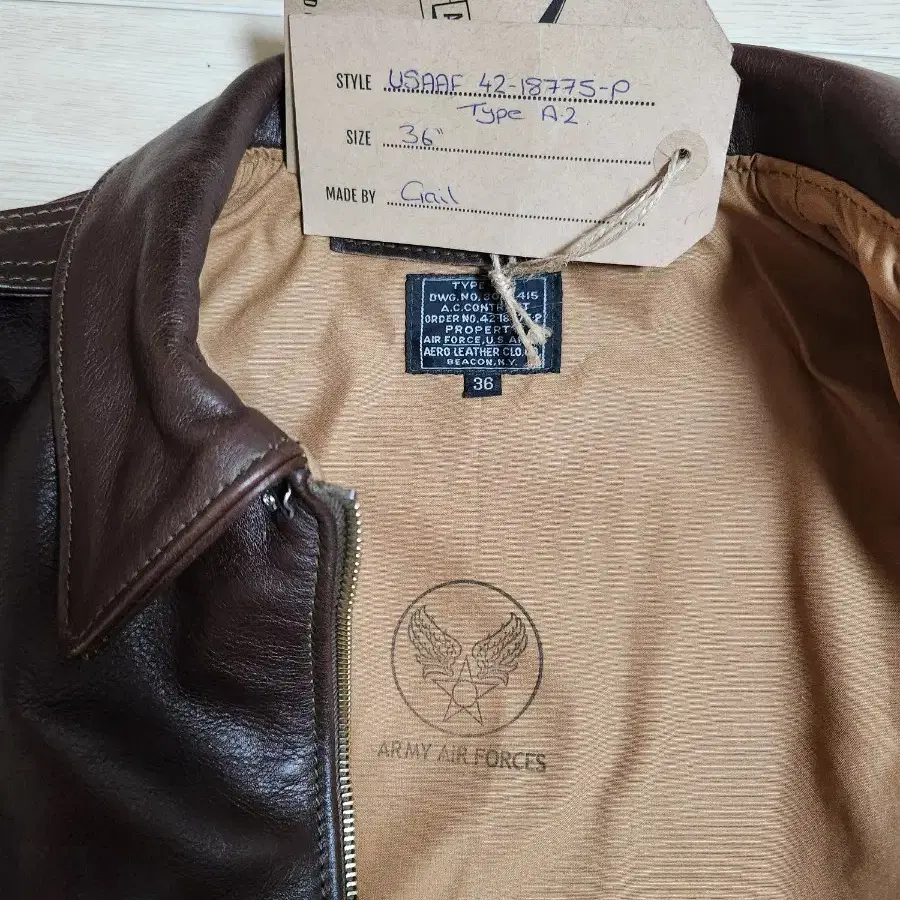 Aero Leather Aero Leather A2 Leather Jacket A-2 #에어로레더,#A2