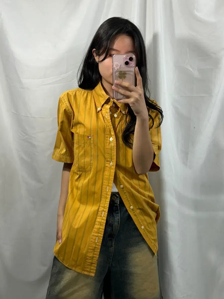 Tommy Hilfiger Yellow Vahn Short-Sleeved Shirt XL