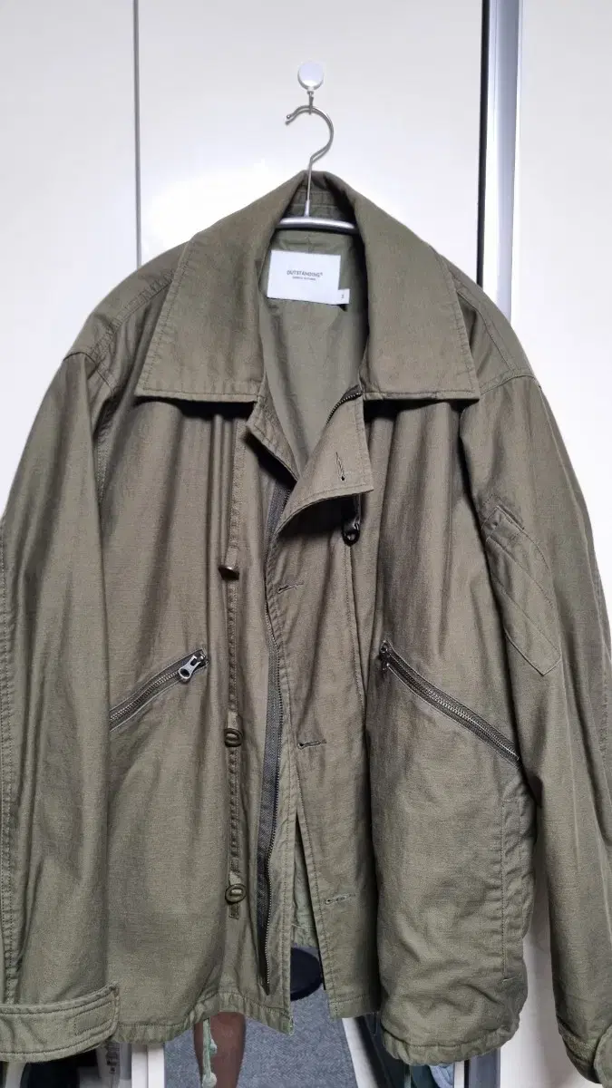 아웃스탠딩 자켓 M (BACK SATIN MK3 JACKET_OLIVE)