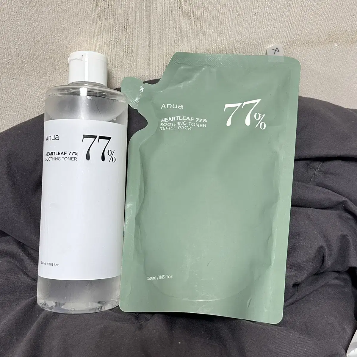 일괄 미개봉 아누아 어성초 77% 수딩 토너 350+ 350ml