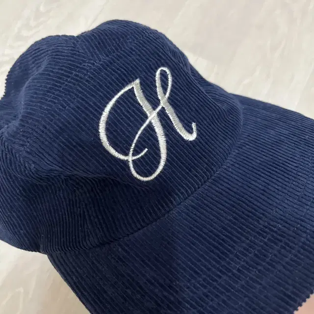 헤더먼트 모자 corduroy logo camp cap (navy)