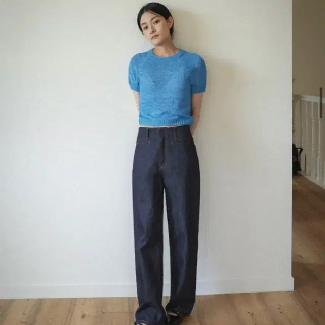 [새상품] 게드 straight raw denim pants 사이즈 s