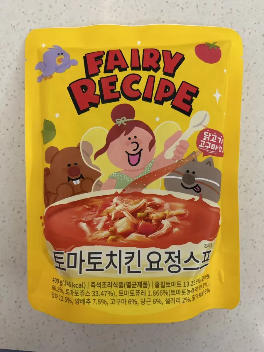 페어리레시피 토마토 치킨 요정스프