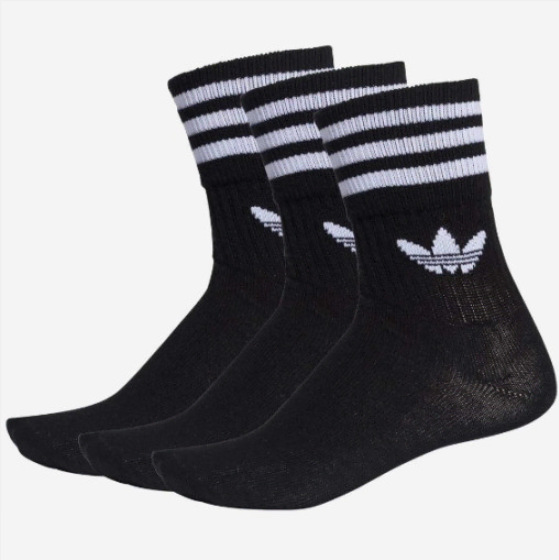 Adidas Sports Socks Mid-Cut Black HH DX9092