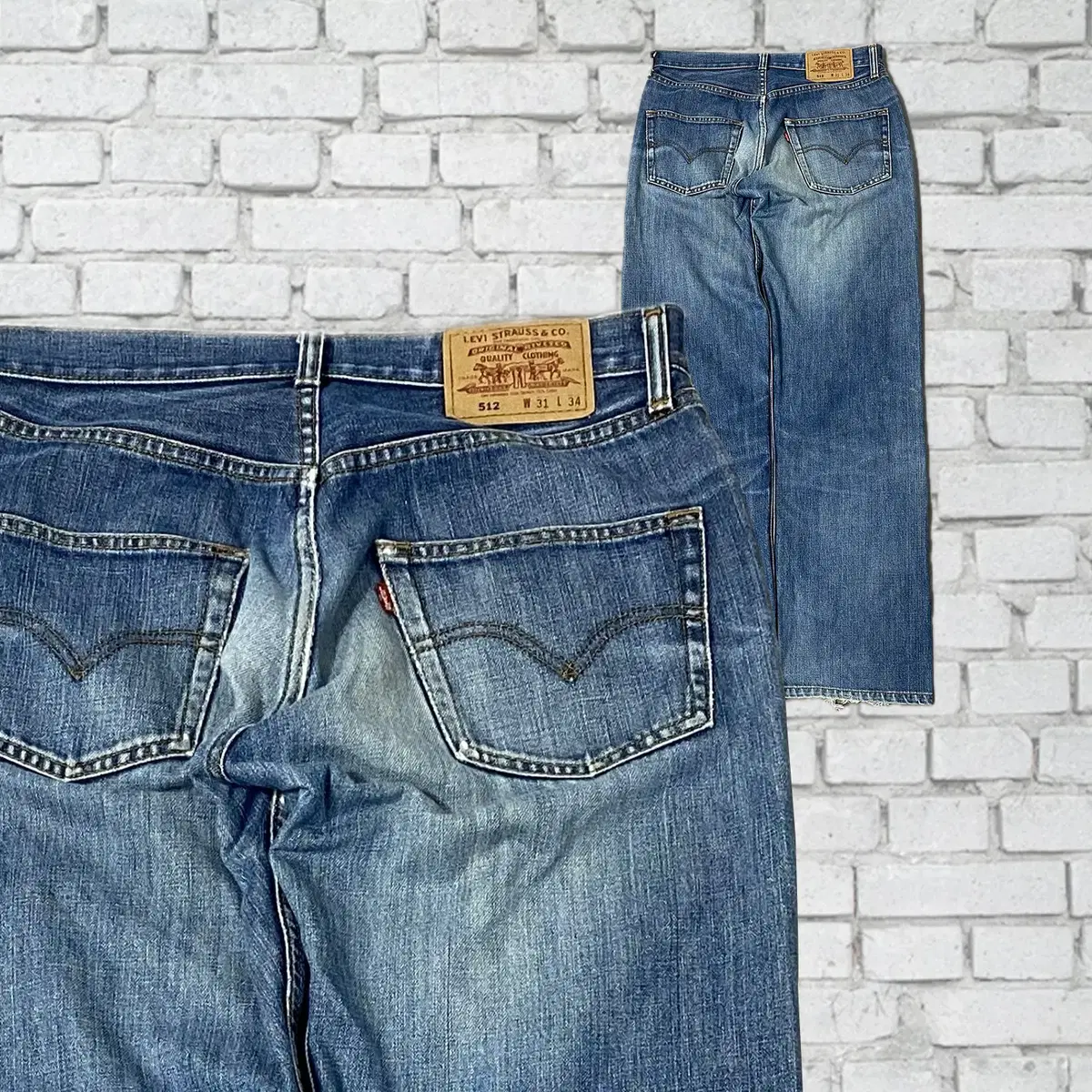 (824) Levi's 512 Vintage Straight Fit Jeans W31 L34