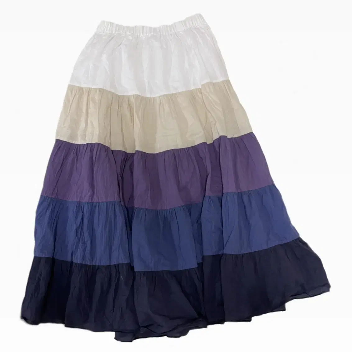 Color Patch Cinched Skirt Gradient Skirt Noir Girl