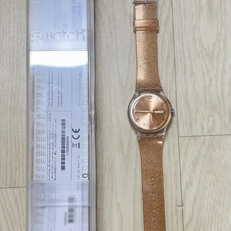 스와치 SWATCH PINK GLI STAR SUOK703