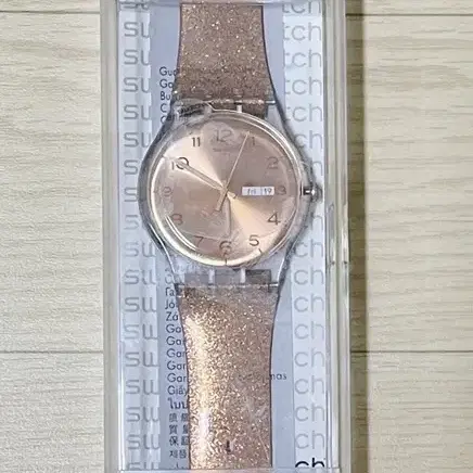 스와치 SWATCH PINK GLI STAR SUOK703