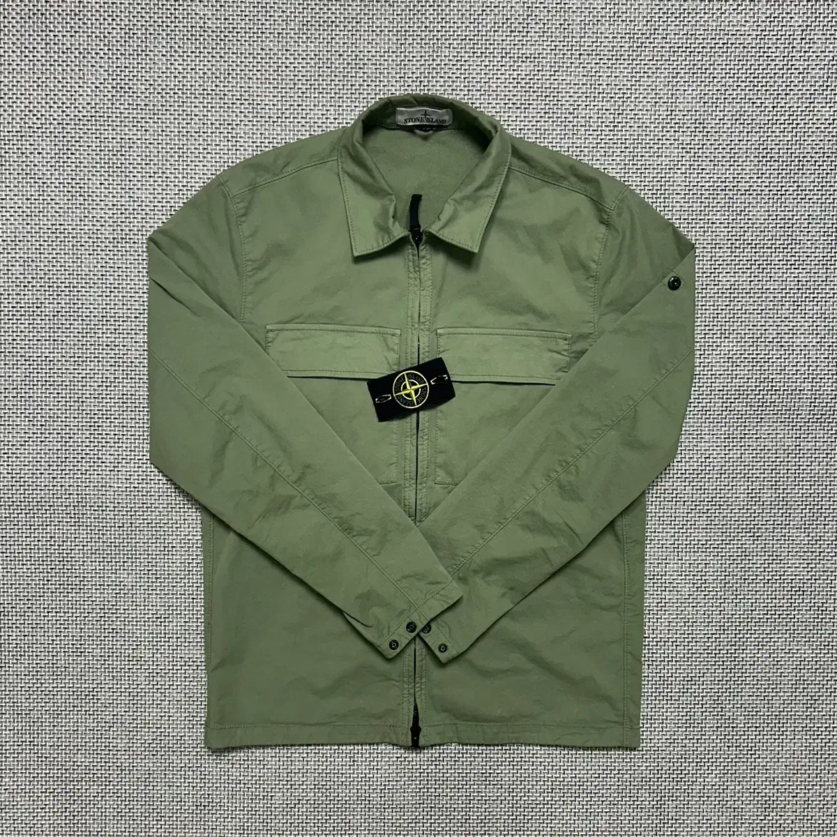 [ 23SS ] Stone Island Two-Pocket Overshirt Jacket Zip Up