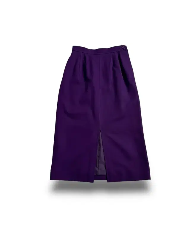 vintage ysl deep purple midi skirt