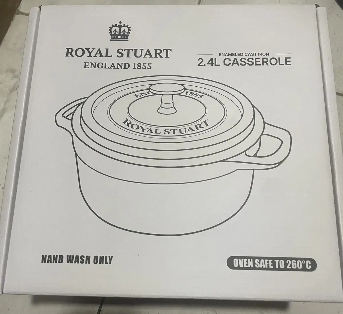 ROYAL STUART 무쇠 주물 냄비 2.4리터