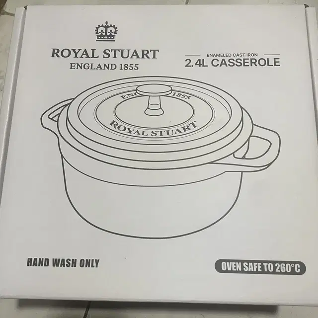 ROYAL STUART 무쇠 주물 냄비 2.4리터