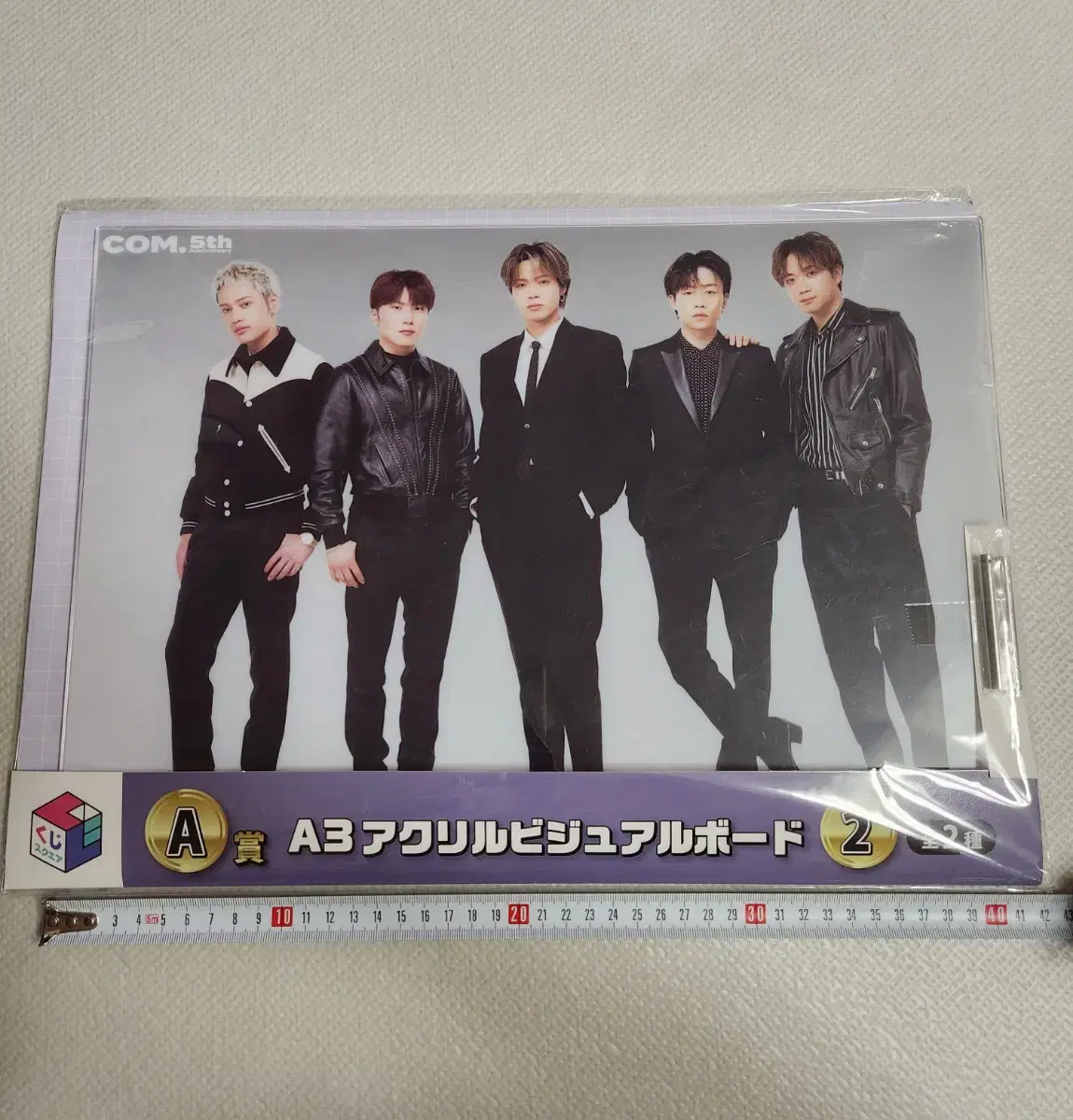 Japanese male 5-piece group COM. 5th anniversary visual board ㅡ Home delivery Free shipping