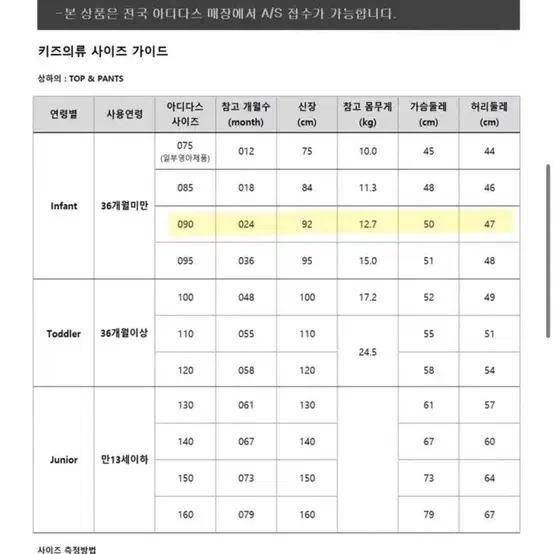 아디다스 플라워 트레이닝복 90 (24m)