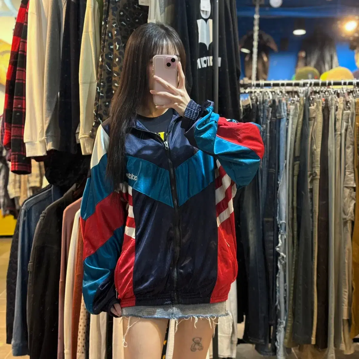 (No.9) Adidas 아디다스 네이비 배색 집업 져지