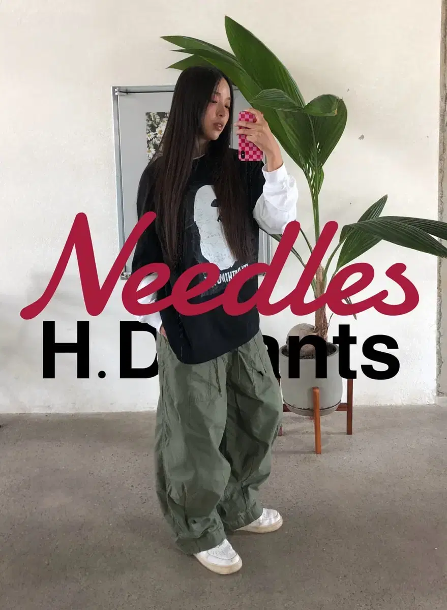 니들스 에이치디 팬츠 needles H.D. pant